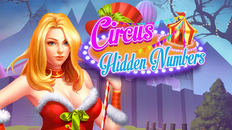 Circus Hidden Numbers game