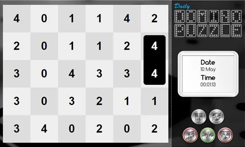 Daily Domino Puzzle game
