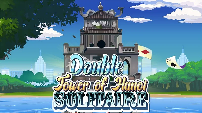 Double Tower of Hanoi Solitaire game