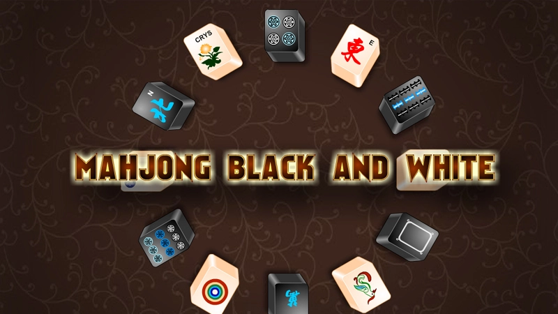 Mahjong Black and White game