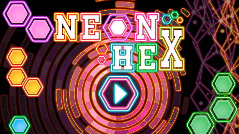 Neon Hex game